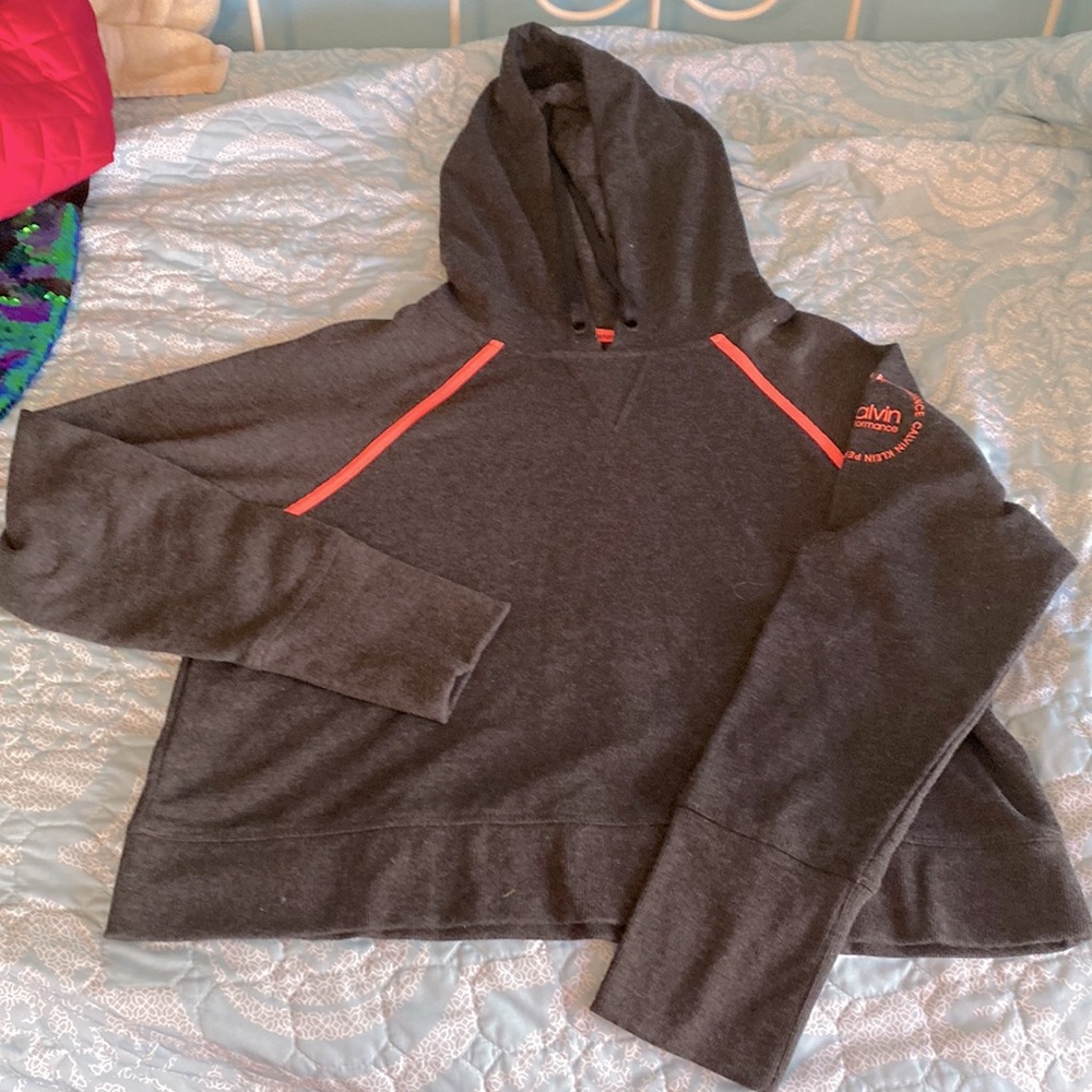 Charcoal hoodie size XL by Calvin Klein performance.